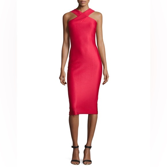 Ted Baker London | “Erskine” Snake-Embossed Sheath Dress | Size 1 - Picture 7 of 7